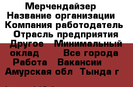 Мерчендайзер › Название организации ­ Компания-работодатель › Отрасль предприятия ­ Другое › Минимальный оклад ­ 1 - Все города Работа » Вакансии   . Амурская обл.,Тында г.